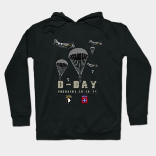 USA Paratroopers D-Day WWII Normandy 82nd 101nd Airborne Hoodie